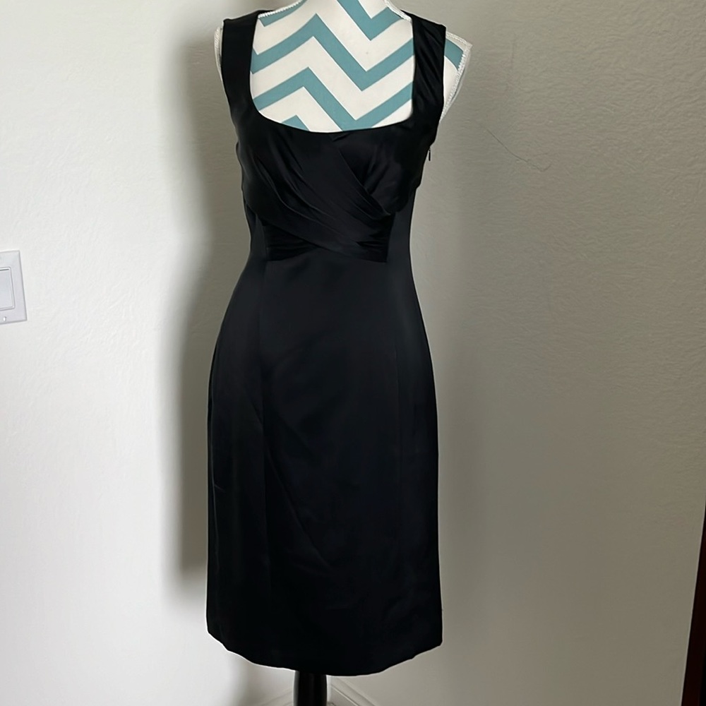 Elie Tahari black silk sleeveless dress, size 4